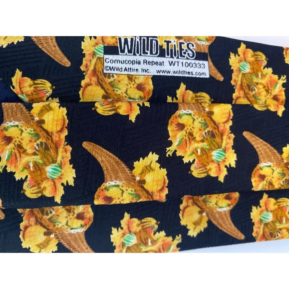 Wild Ties Cornucopia Repeat Vintage Men's 4
